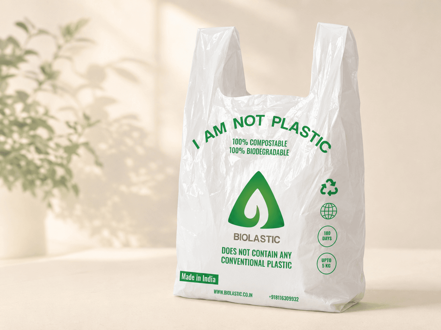 Compostable carry bag